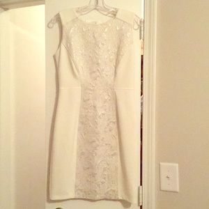 White cocktail dress! Worn once!
